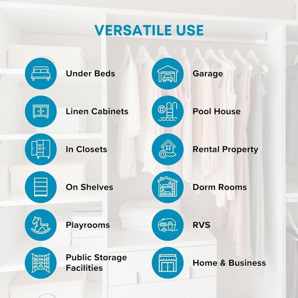 SmartCube Under Bed Storage‎ Bags - 3 Pack Large 39" x 18" x 6" Gray Container - Picture 6 of 8